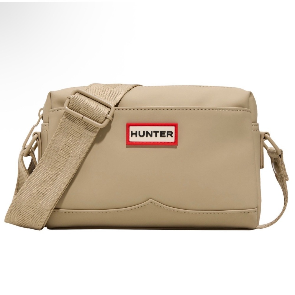 Hunter One Size Rubberized Crossbody Bag Women Beige